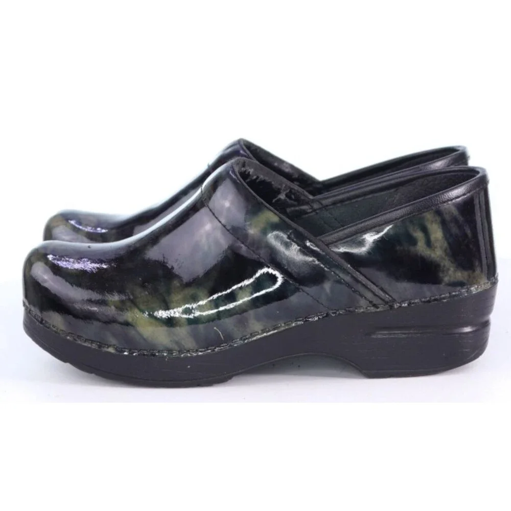 Dansko Women's Professional Nursing Clogs Shoes Sz EU 38 US 7.5-8 Patent Leather